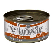 Конcерви для котів VIBRISSE тунець/яловичина, 70г