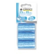 Пакети для собачих фекалій, 3штx20пак, блакитні