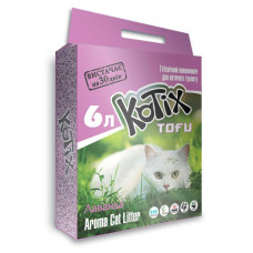 Наполнитель для кошачьего туалета KOTIX TOFU Lavender. 6L