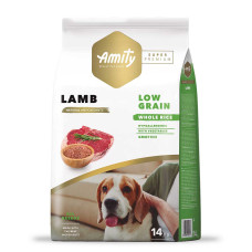 Сухий корм AMITY Super Premium Lamb для дорослих собак, з ягням 14 kg