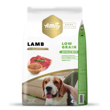 Сухий корм AMITY Super Premium Lamb для дорослих собак, з ягням 4 kg