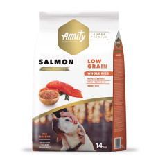 Сухий корм AMITY Super Premium Salmon для дорослих собак, з лососем 14 kg