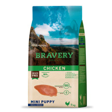 Сухой корм BRAVERY Chicken Mini Puppy для щенков мелких пород, с курицей 2kg