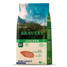 Сухой корм BRAVERY Chicken Mini Adult для взрослых собак мелких пород, с курицей 2kg