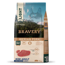 Сухой корм BRAVERY Iberian Pork Mini Adult для взрослых собак мелких пород, с иберийской свининой 7kg