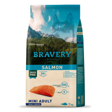 Сухой корм BRAVERY Salmon Mini Adult для взрослых собак мелких пород, с лососем 2kg