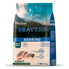 Сухой корм BRAVERY Herring Large/Medium Adult для взрослых собак средних и крупных пород, с сельдью 12kg