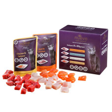 Мультибокс пауч .NUEVO ADULT для котів, мікс 8шт х 85 г