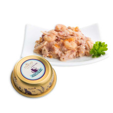 Корм консервований (alu-tray) NUEVO ADULT для котів, куряче філе з креветками та кульбабою, 85г