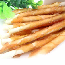 Лакомство "Селянські Смаколики" для собак, куриные бисквитные палочки, винтовые, 8-8,5 см, 500г