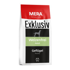 Корм MERA EXCLUSIV weizenfrei Adult Geflugel для собак с птицей (без пшеницы), 15 кг