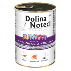 Корм консервированный Dolina Noteci Premium для щенков с печенью кролика, 400 г