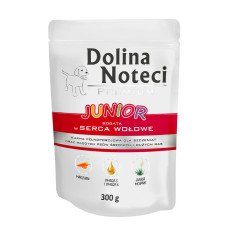 Пауч Dolina Noteci Premium для щенков с говяжьим сердцем, 300 г