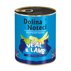 Консерва Dolina Noteci Superfood для собак с телятиной и бараниной, 800 г