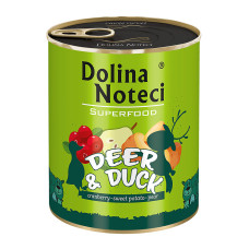 Консерва Dolina Noteci Superfood для собак с олениной и уткой, 800 г