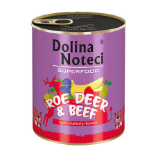 Консерва Dolina Noteci Superfood для собак с косулей и говядиной, 800 г