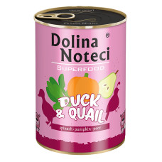 Консерва Dolina Noteci Superfood для собак из утки и перепела, 400 г