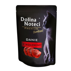Пауч Dolina Noteci Danie для стерилизованных кошек с говядиной, 85г