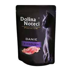 Пауч Dolina Noteci Danie для кошек с кроликом, 85г