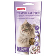 No Stress Cat Treats мясные подушечки для снятия стресса у котов, Beaphar 35г 