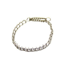 Ошейник строгий никель №3D, 60 см