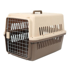 Переноска iata №6 с авиа-замком 91х66х68 (до 40кг), коричнево-бежевая