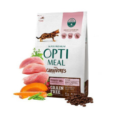 Беззерновой корм для взрослых кошек - ИНДЕЙКА и овощи, Optimeal