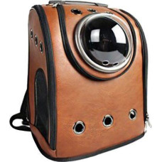 Рюкзак-переноска, коричневая кожа, 39х33х22