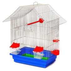 Клетка для птиц ЛОРИ Шанхай, цинк, 33х23х40 см