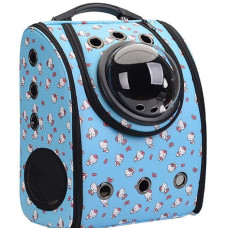 Рюкзак-переноска, голубой Kitty  39х33х22