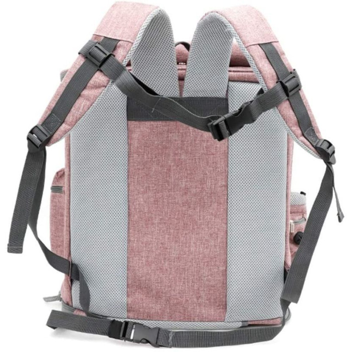 Рюкзак-переноска для питомцев до 10кг, квадратная, розовая